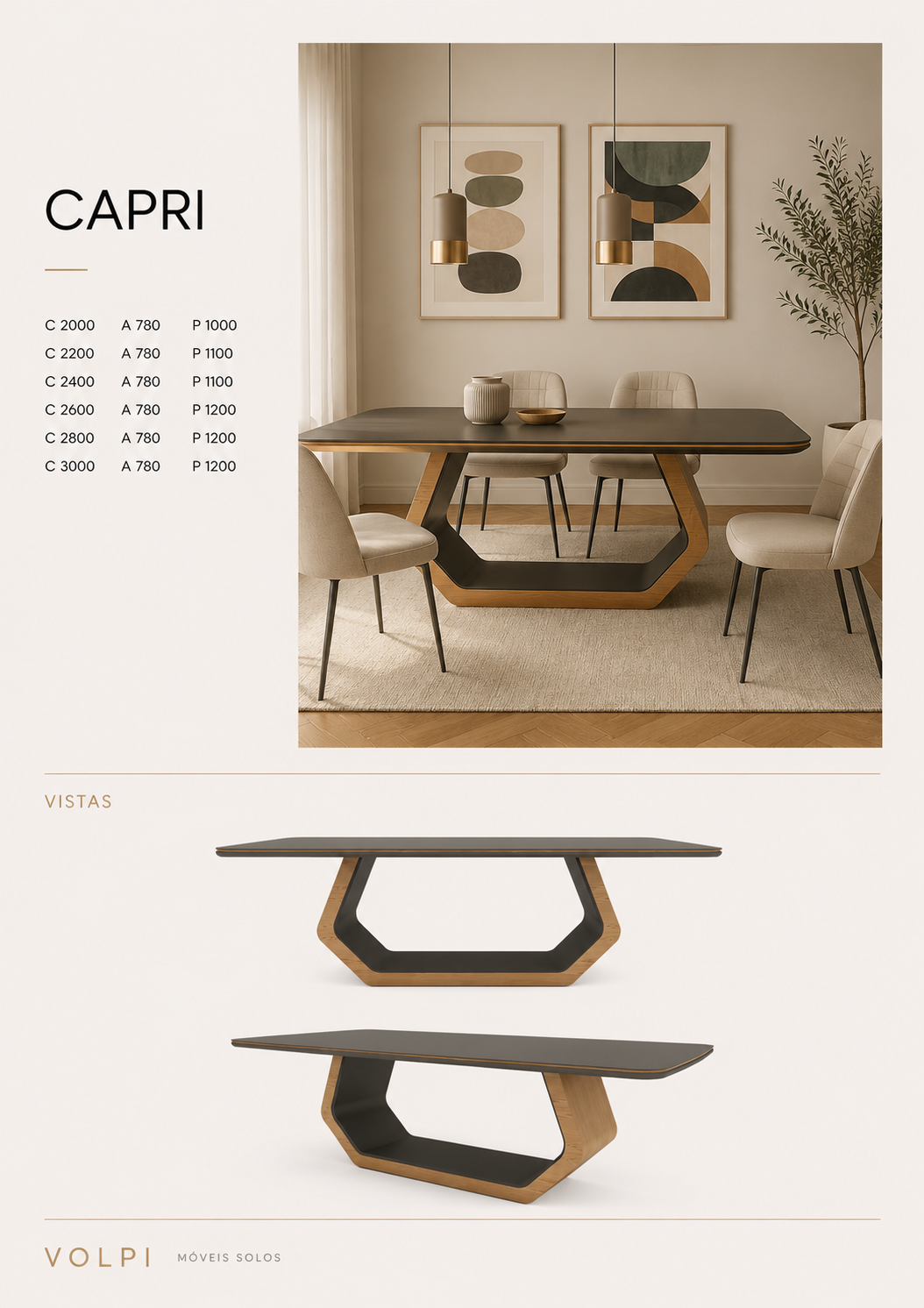 Mesa de Jantar Capri