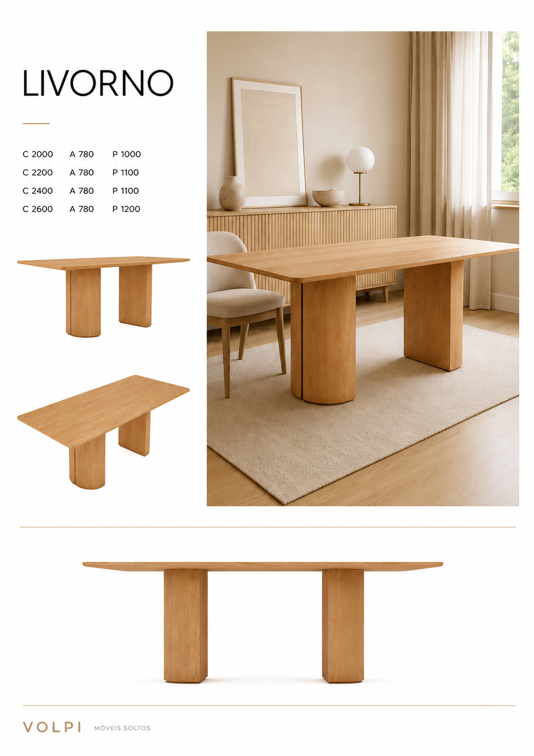 Mesa de Jantar Livorno