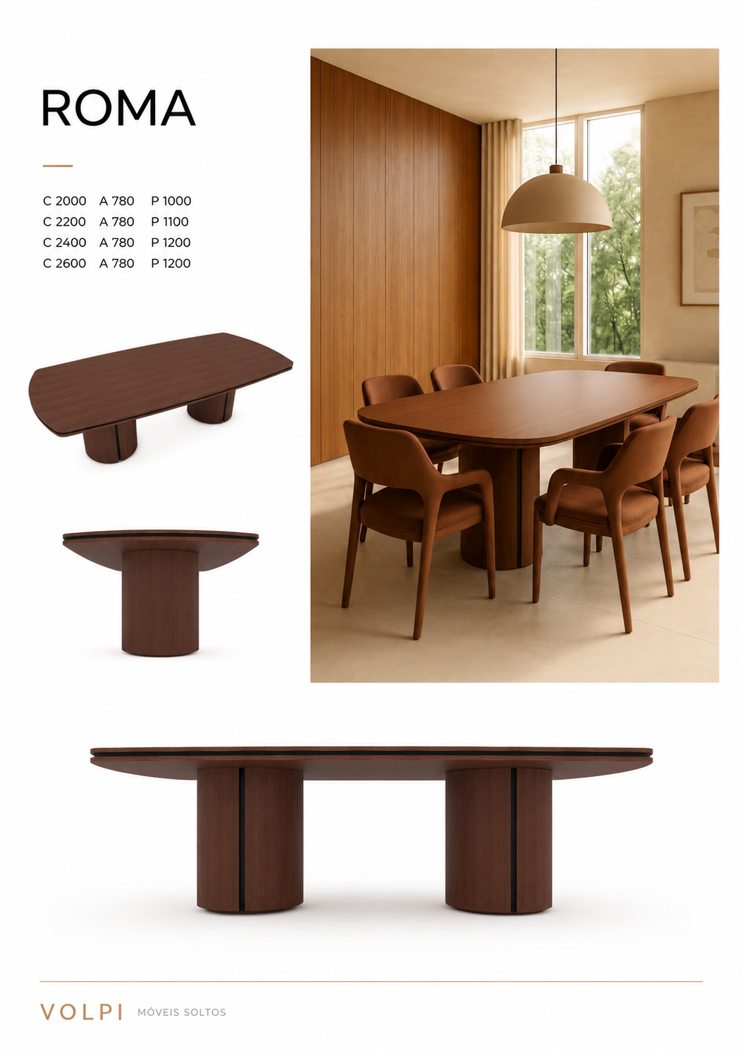 Mesa de Jantar Roma