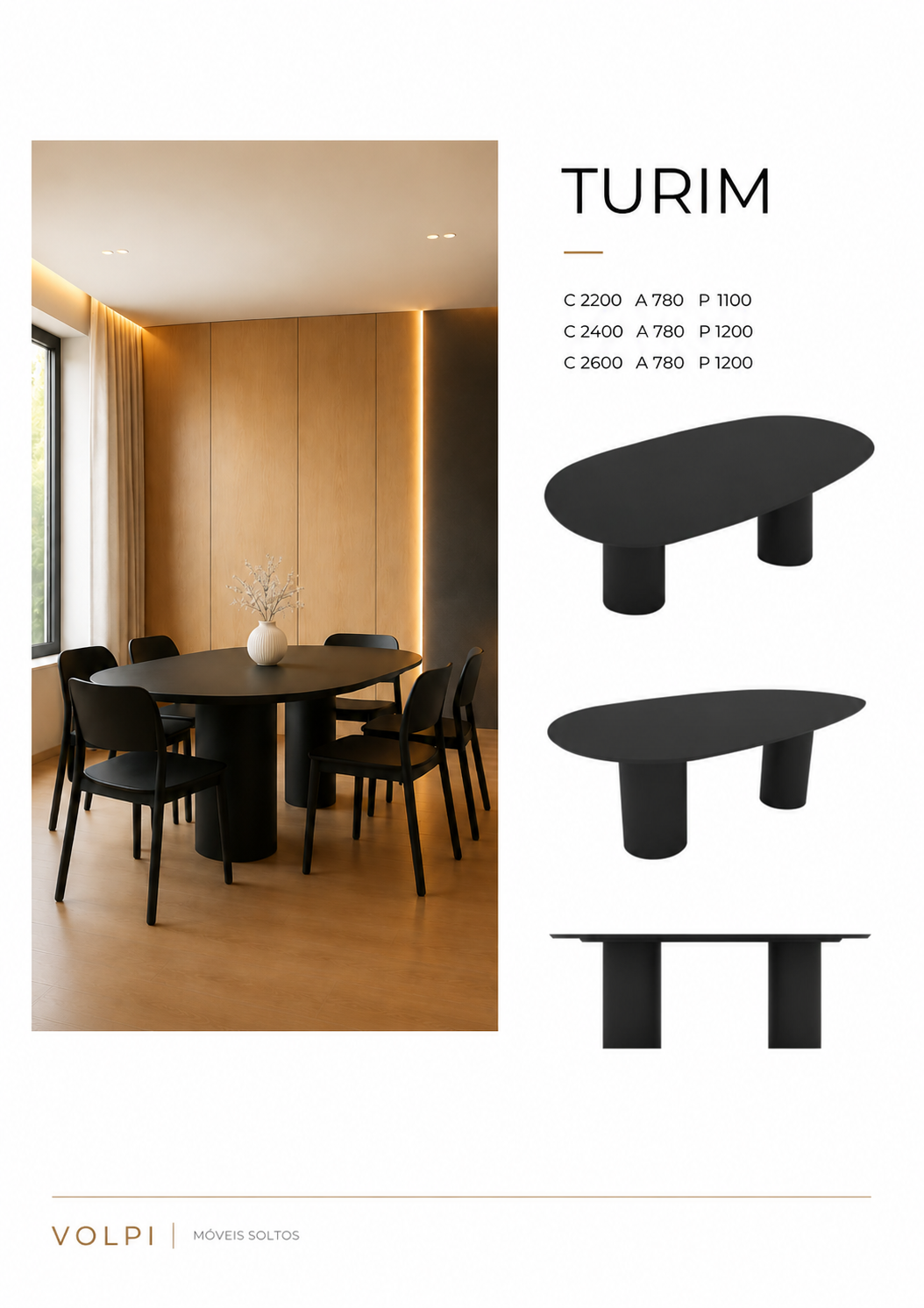 Mesa de Jantar Turim