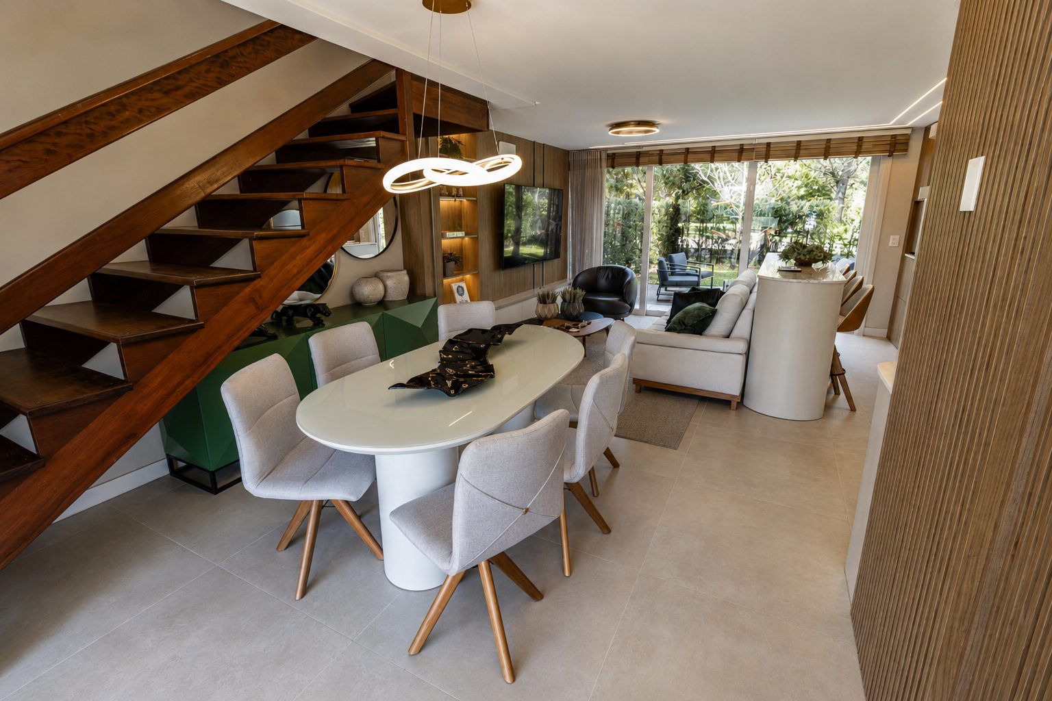 Sala de jantar Gaia Atlântida Residences N90
