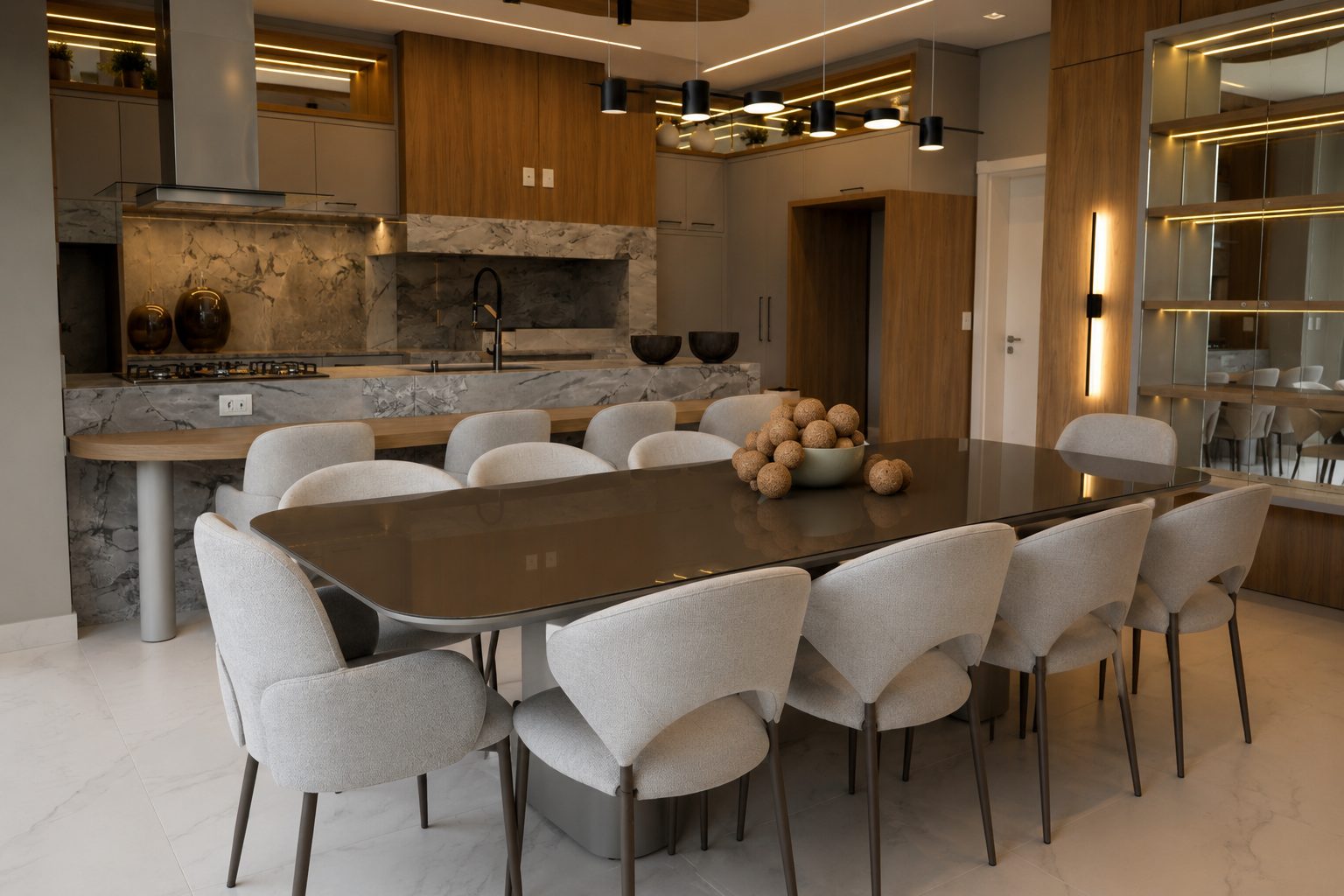Sala de jantar Velas da Marina R9-14