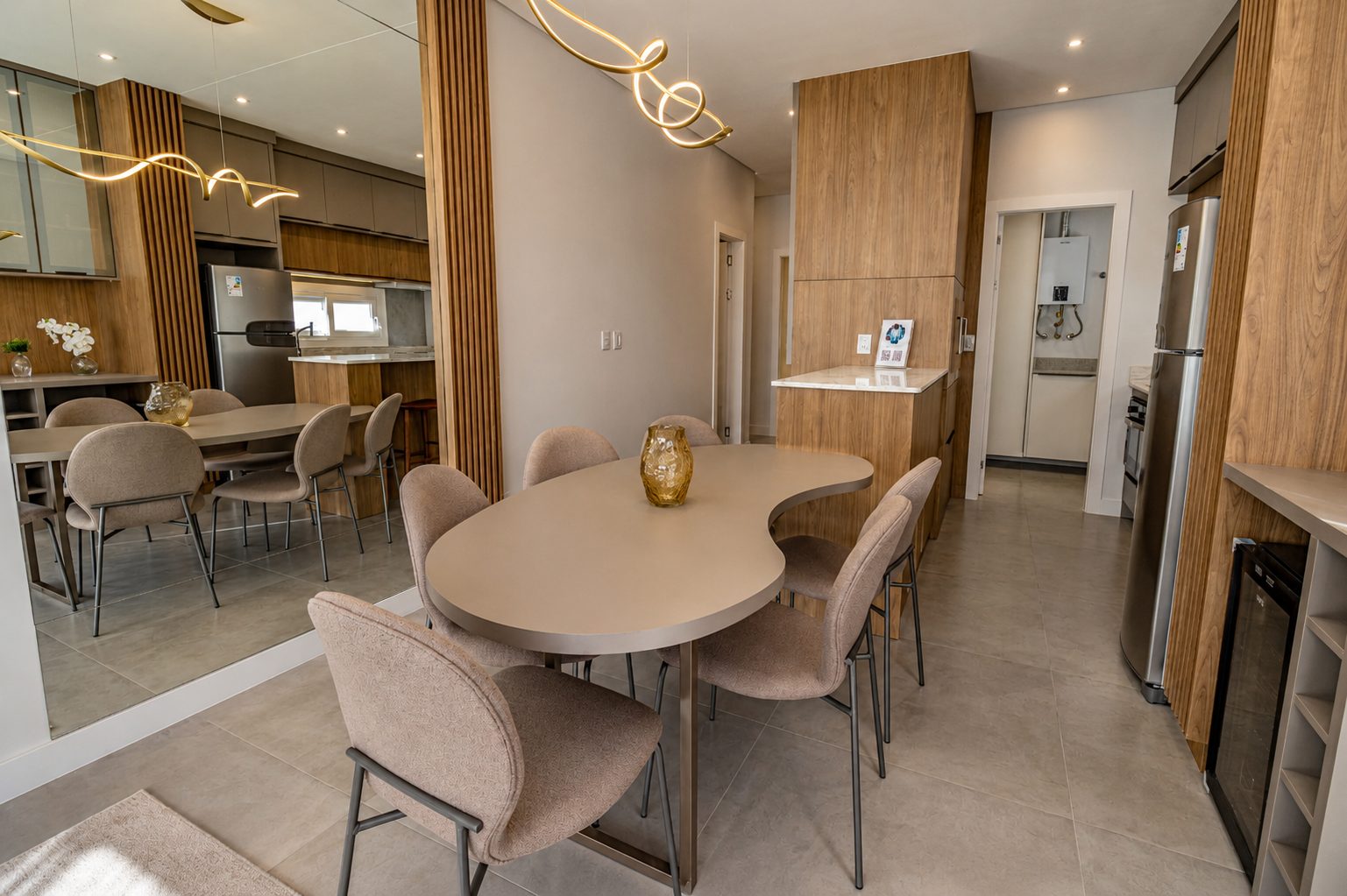 Cozinha Santê Beach Home - apto decorado