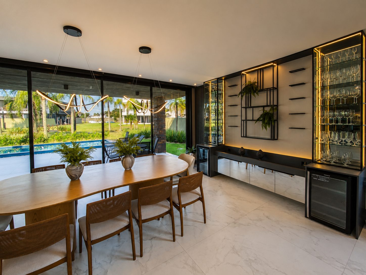 Sala de jantar Capão Ilhas Resort C6