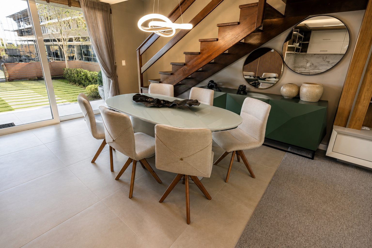 Sala de jantar Gaia Atlântida Residences N90