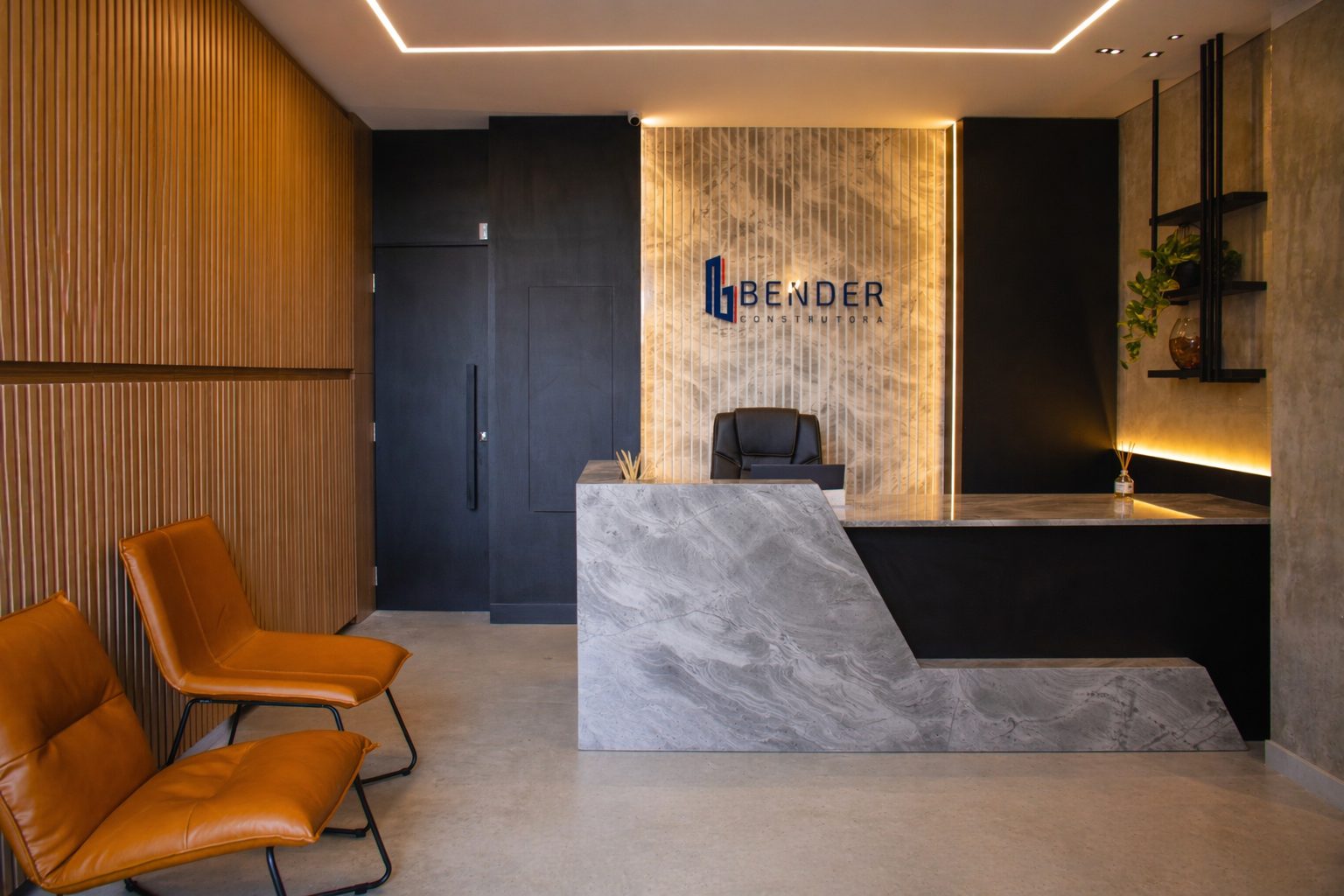 Ambiente comercial Bender Construtora